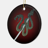 Katana Snake 1 Keramikornament (Links)
