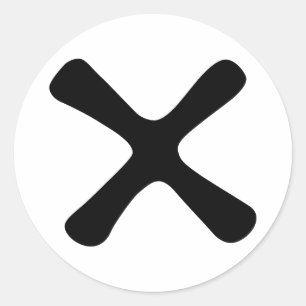 katanga Querwährungszeichen-Geld handa der Kongo Runder Aufkleber