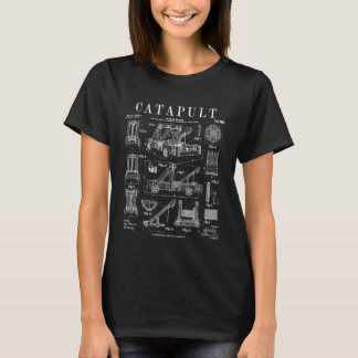 Katapult Mittelalterlich Antike Belagerungsmaschin T-Shirt