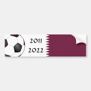 Katar 2011 & 2022 Fußball Autoaufkleber