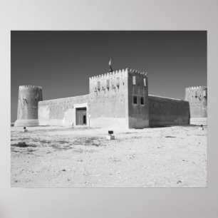 Katar, Al Zubarah. Al-Zubara-Fort (erbaut 1938), h Poster