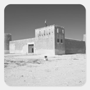 Katar, Al Zubarah. Al-Zubara-Fort (erbaut 1938) he Quadratischer Aufkleber
