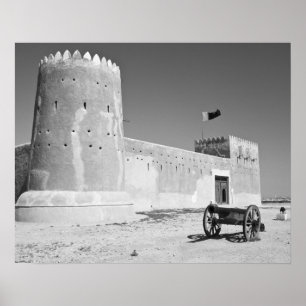 Katar, Al Zubarah. Al-Zubarah Fort (geb. 1938) Poster