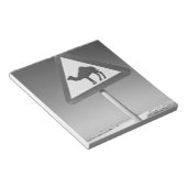 Katar, Al Zubarah. Camel Crossing Road Notizblock (angewinkelt)