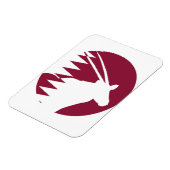 Katar Arabian oryx Qatari Nationale Tierflagge Magnet (Linke Seite)