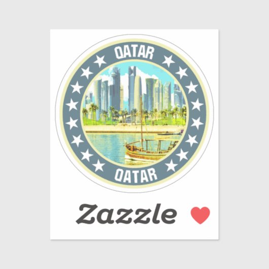 Katar Aufkleber (Blatt)