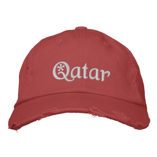 Katar bestickte Baseballkappe (Vorderseite)