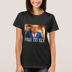 Katar ein Lago gegen Trump Katar Flugzeug Schweine T-Shirt