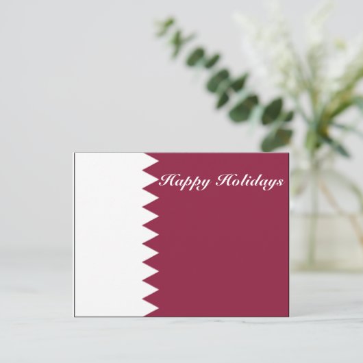 Katar Feiertagspostkarte (Stehend Vorderseite)