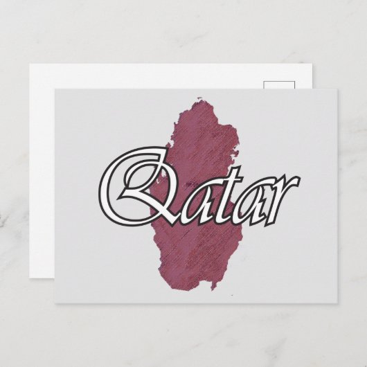 Katar Feiertagspostkarte (Vorne/Hinten)