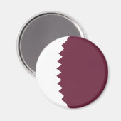 Katar Fisheye Flag Magnet (Vorderseite/Rückseite)