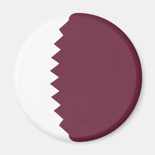 Katar Fisheye Flag Magnet (Vorne)