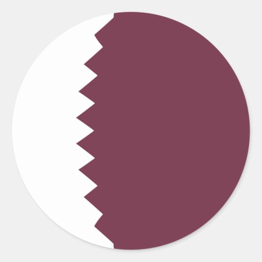 Katar Fisheye Flag Sticker (Vorderseite)