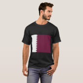 Katar-Flag ع ل م ق ط ر T-Shirt (Vorne ganz)