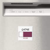 Katar-Flag "ANNABI" Magnet (In Situ (Geschirrspüler))