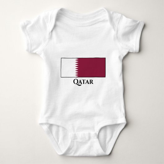 Katar-Flag Baby Strampler (Vorderseite)