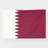 Katar-Flag Banner (Horizontal)