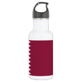 Katar-Flag Edelstahlflasche (Vorderseite)
