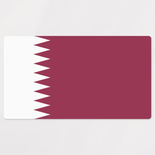 Katar-Flag Etiketten (Design 2)