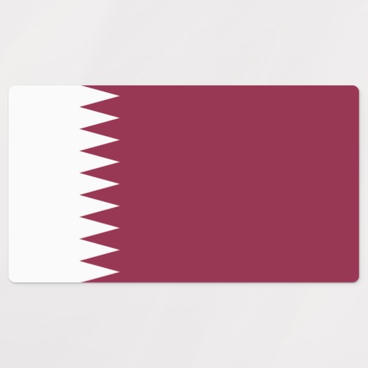 Katar-Flag Etiketten (Design 1)