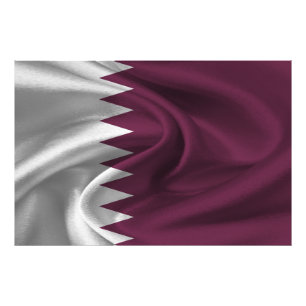 Katar-Flag Fotodruck