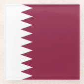Katar-Flag Glasuntersetzer (Vorderseite)
