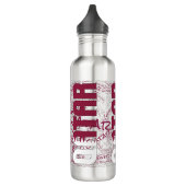 Katar Flag Gorgetic Patriotic Edelstahlflasche (Links)