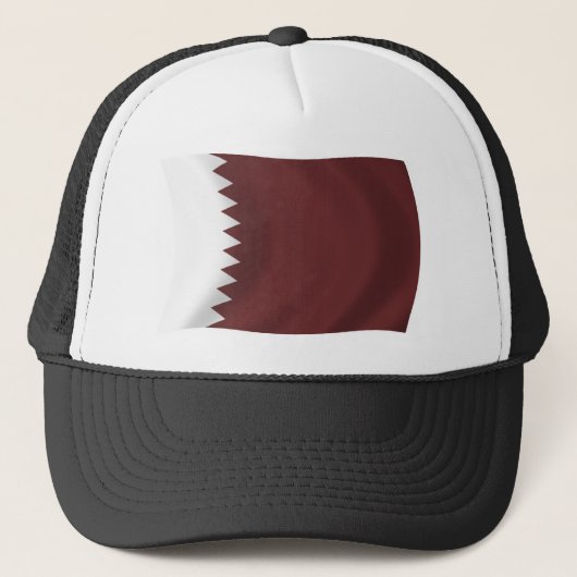Katar Flag Hat Truckerkappe (Vorderseite)