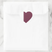 Katar-Flag-Heftsticker Herz-Aufkleber (Tasche)