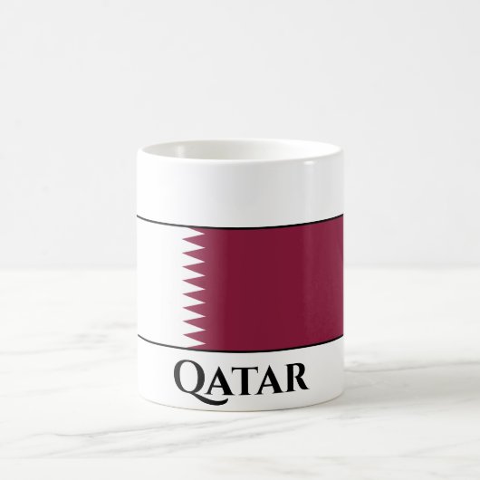 Katar-Flag Kaffeetasse (Mittel)