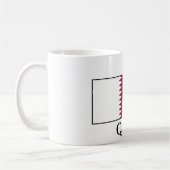 Katar-Flag Kaffeetasse (Links)