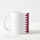 Katar-Flag Kaffeetasse (Links)