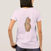 Katar-Flag + Karte + Text-T - Shirt (Rückseite)
