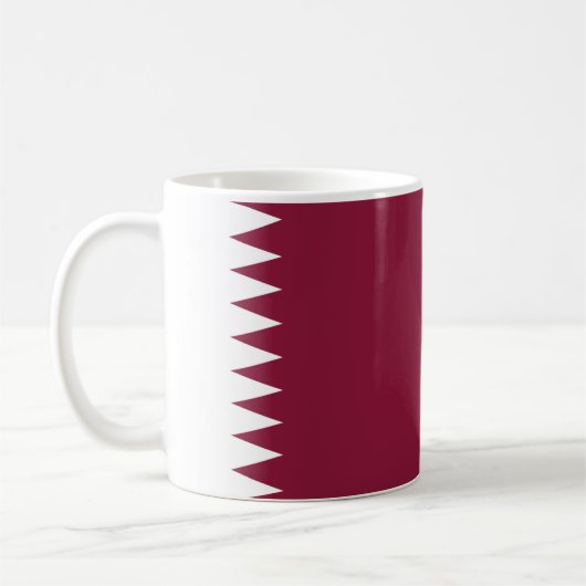 Katar Flag Keramik Kaffee Tasse (Links)