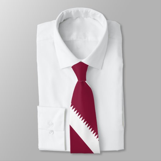 Katar-Flag Krawatte (Gebunden)