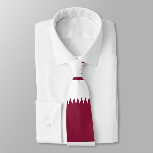 Katar-Flag Krawatte (Gebunden)