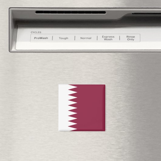 Katar-Flag Magnet (In Situ (Geschirrspüler))