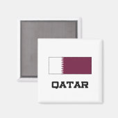 Katar-Flag Magnet (Vorderseite/Rückseite)