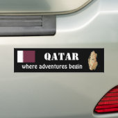 Katar-Flag + Map-Autoaufkleber Autoaufkleber (Auf Auto)