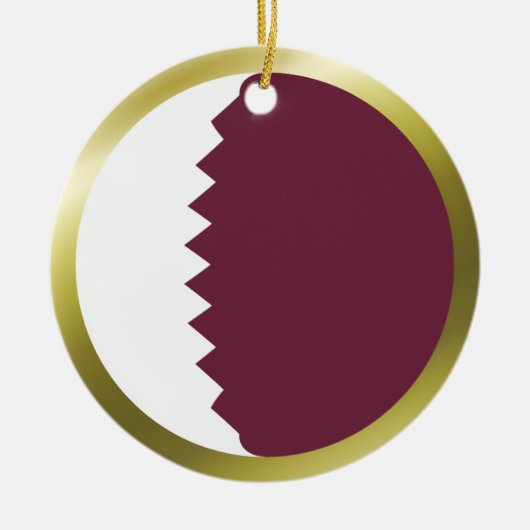 Katar Flag Ornament (Vorne)