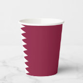 Katar-Flag Pappbecher (Links)