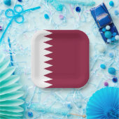 Katar-Flag Pappteller (Party)