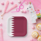 Katar-Flag Pappteller (Party)