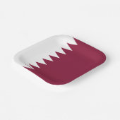 Katar-Flag Pappteller (Gewinkelt)
