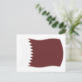 Katar-Flag-Postkarte Postkarte (Stehend Vorderseite)