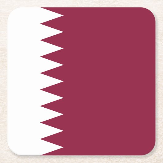 Katar-Flag Rechteckiger Pappuntersetzer (Vorderseite)
