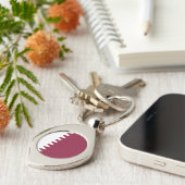 Katar-Flag Schlüsselanhänger (Seite)