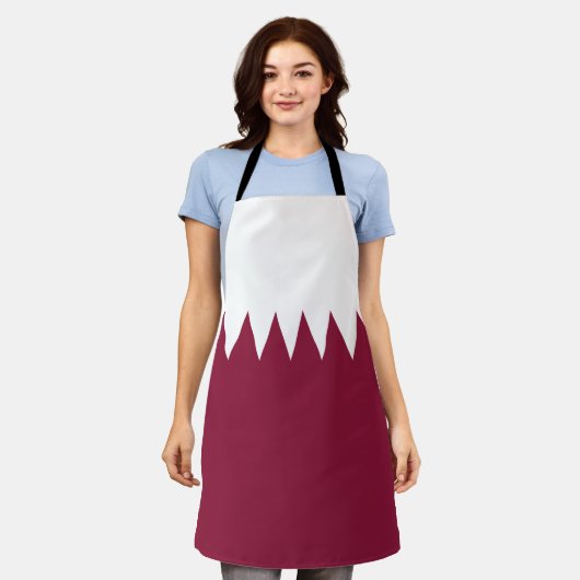 Katar-Flag Schürze (Getragen)