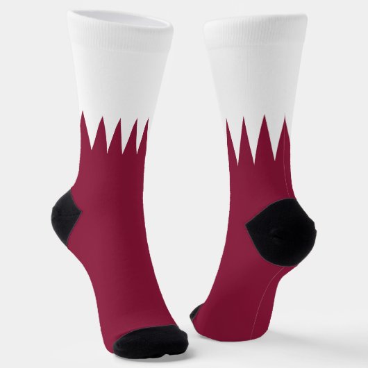 Katar-Flag Socken (Gewinkelt)