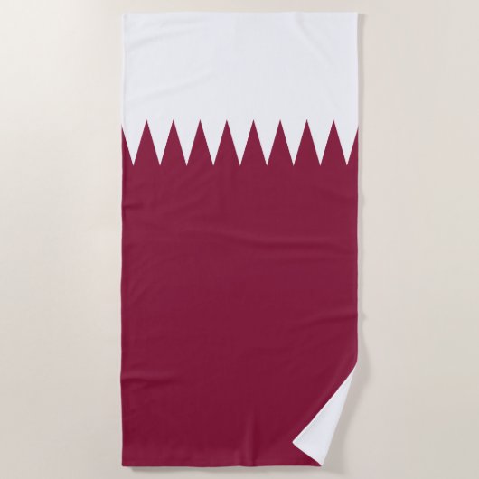 Katar-Flag Strandtuch (Vorderseite)